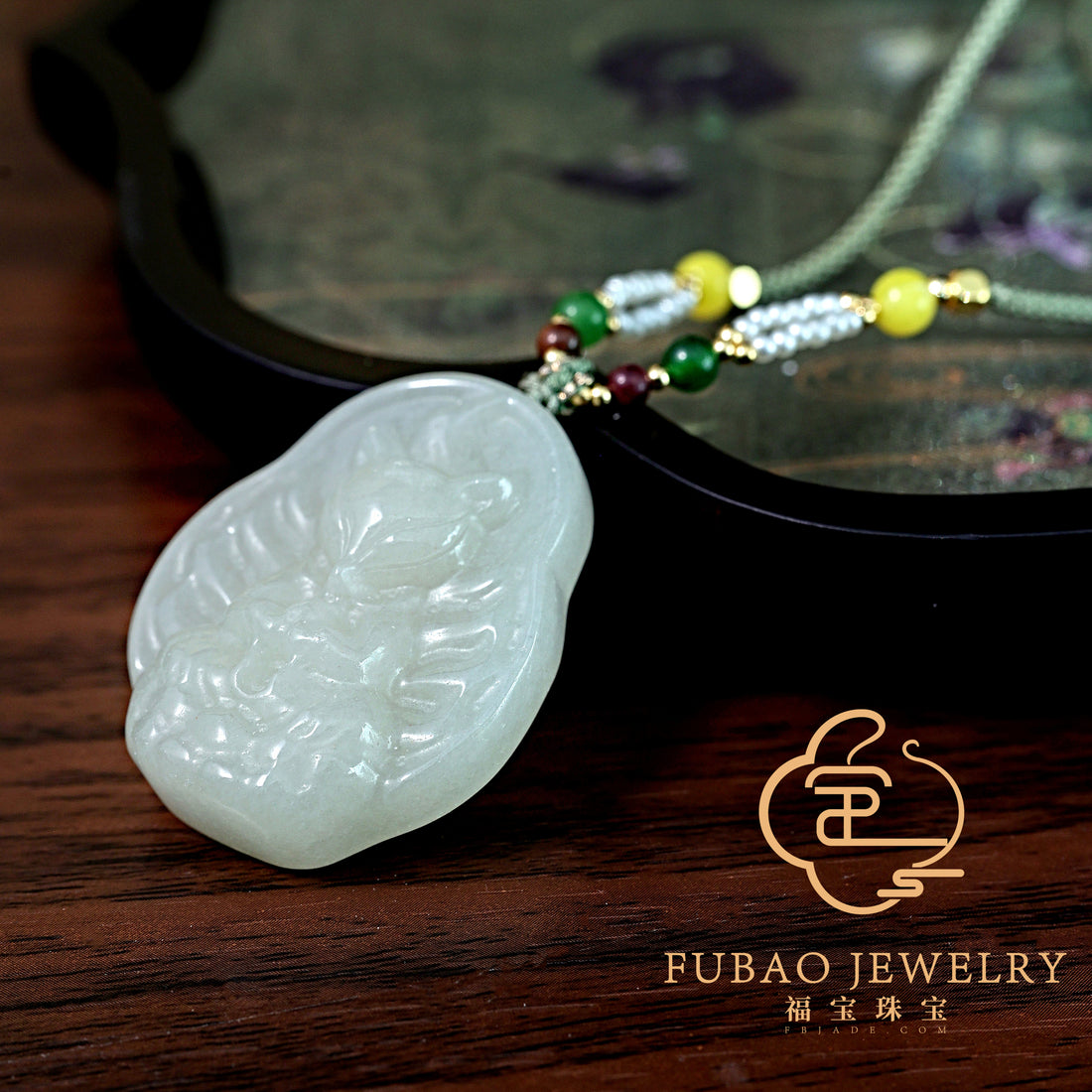 Peach Blossom Fox Fairy Pendant